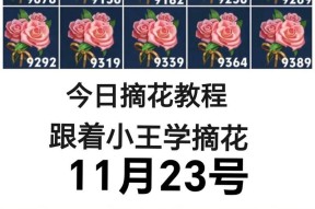 王者荣耀中如何摘取花花？
