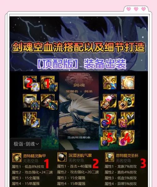剑魂毕业搭配幽暗岛的实战效果如何？有哪些推荐的搭配方案？  第3张