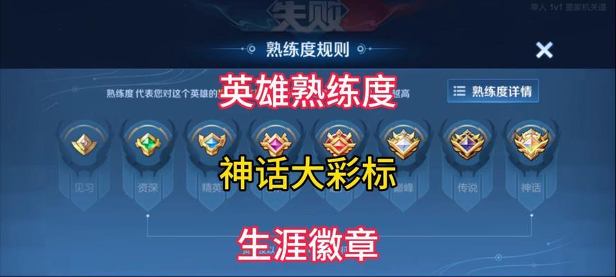 王者荣耀熟练度怎么看？如何快速提升英雄熟练度？  第1张